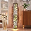 Lindby Gulvlamper|Gulvlamper > gulvlampe Nias, højde 111 cm, rattan, tekstil