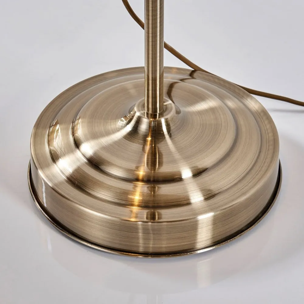 Lindby Gang|Gulvlamper > gulvlampe Otis, antik messing, glas, 170 cm, E27