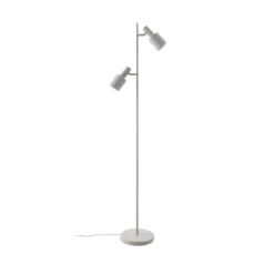 Lindby Arbejdsrum/Kontor|Gulvlamper > gulvlampe Ovelia, beige, metal, E27