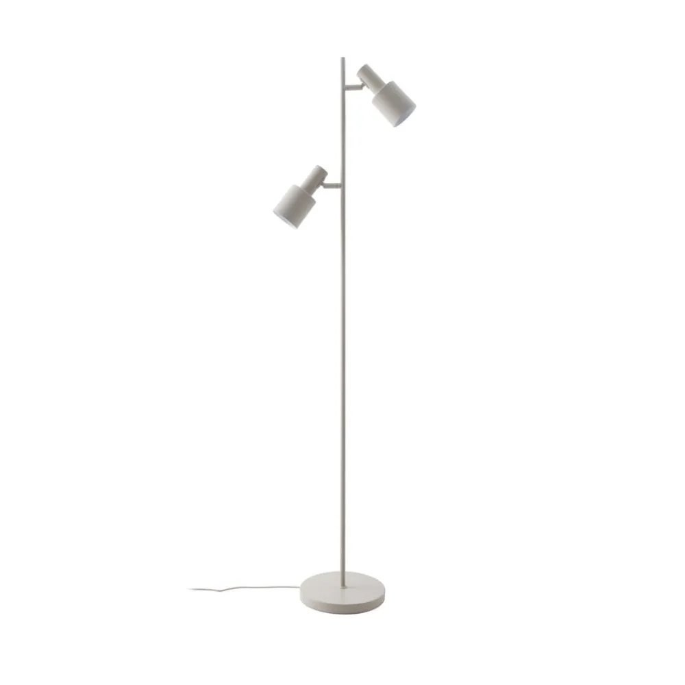 Lindby Arbejdsrum/Kontor|Gulvlamper > gulvlampe Ovelia, beige, metal, E27