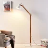 Lindby Arbejdsrum/Kontor|Pendellamper > gulvlampe Shivanja, træ, justerbar, 146 cm, E27