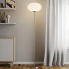 Lindby Gang|Pendellamper > gulvlampe Sonika, 175 cm, nikkelfarvet, glas, E27