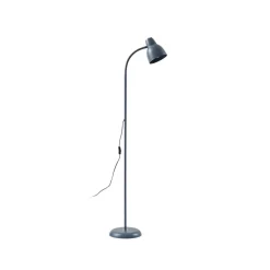 Lindby Gulvlamper|Gulvlamper > Gulvlampe Tebbi, grå, metal, højde 150 cm