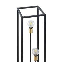 Lindby Pendellamper|Gulvlamper > gulvlampe Tiliane, sort, metal, 3 lyskilder, 153 cm