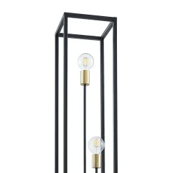Lindby Pendellamper|Gulvlamper > gulvlampe Tiliane, sort, metal, 3 lyskilder, 153 cm