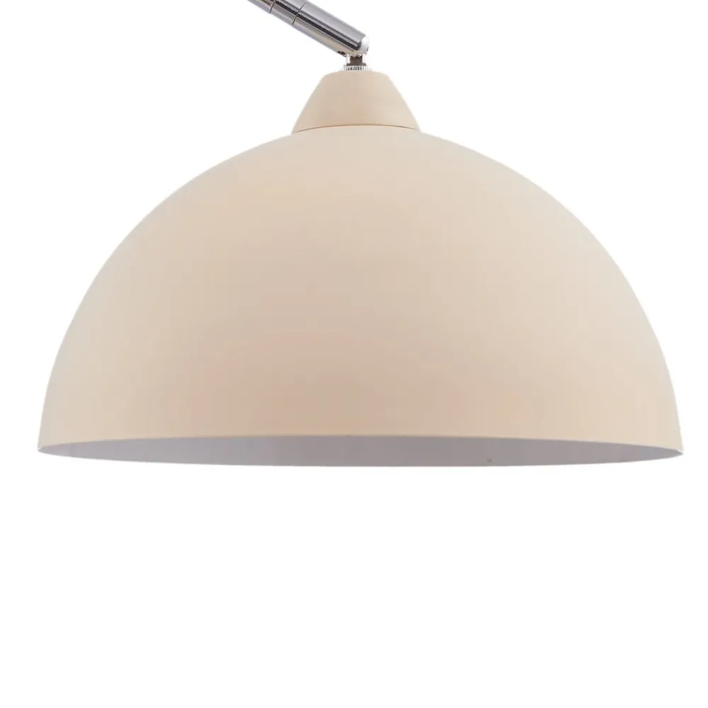 Lindby Gulvlamper|Gulvlamper > Gulvlampe Tonka, beige, metal/marmor, 180 cm, E27