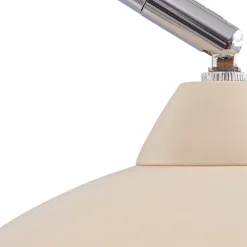 Lindby Gulvlamper|Gulvlamper > Gulvlampe Tonka, beige, metal/marmor, 180 cm, E27