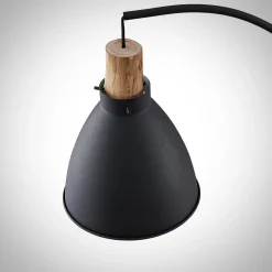 Lindby Pendellamper|Gulvlamper > gulvlampe Trebale, sort, træ, 154 cm, E27