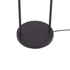 Lindby Gang|Pendellamper > gulvlampe Tsomo, Ø 40 cm, sort, stof, E27