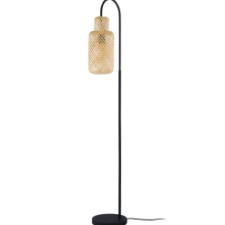 Gulvlamper|Gulvlamper ^ Lindby gulvlampe Venora, 145 cm høj, bambus, E27