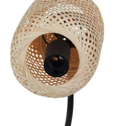 Gulvlamper|Gulvlamper ^ Lindby gulvlampe Venora, 145 cm høj, bambus, E27