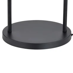 Lindby Gulvlamper > gulvlampe Yaelle, 146 cm høj, rattan, sort, E27