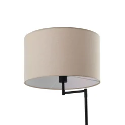 Gang|Gulvlamper ^ Lindby gulvlampe Zinia, sort, hylde, USB-tilslutning