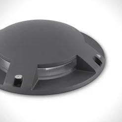 Lindby Nedgravet Udebelysning|Udendørs Spot > gulv-spotlight med LED Cormac, 4 lyskilder, Ø 21 cm, IP67