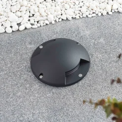 Lindby Terrassebelysning|Nedgravet Udebelysning > gulv-spotlight med LED Cormac, 2 lyskilder, Ø 21 cm, IP67