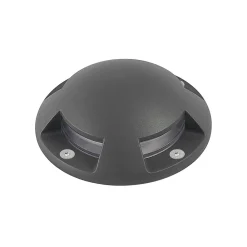 Lindby Terrassebelysning|Nedgravet Udebelysning > gulv-spotlight med LED Huban, 15 cm, 4 lyskilder, antracit