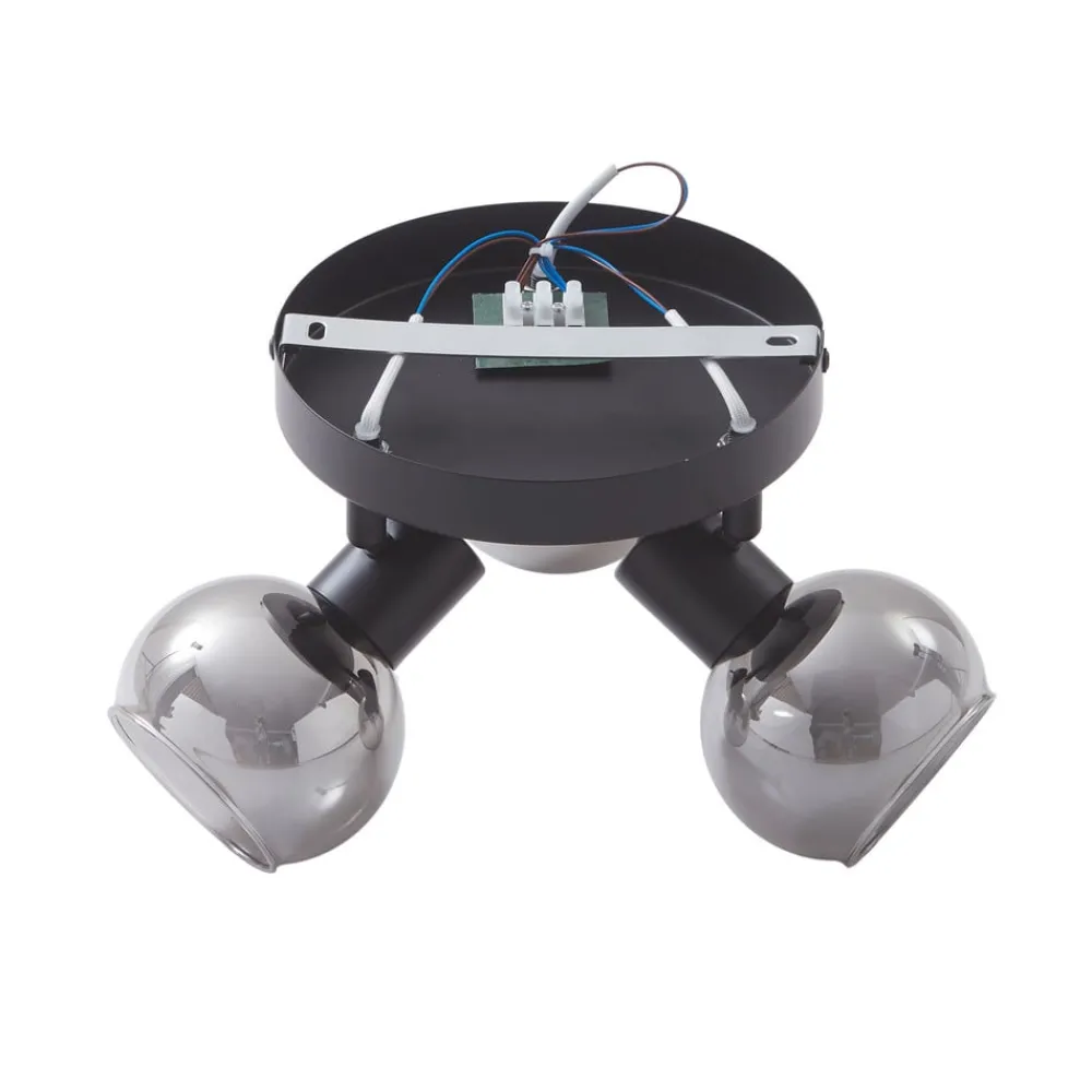Lindby Spotlights|Loftlamper > Hedvig loftlampe, rund, sort, 3 lyskilder.