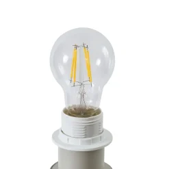 Lindby Gulvlamper > Helin gulvlampe, beige, tekstil, stativ, 144 cm, E27