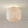 Lindby Gang|Loftlamper > Helin loftlampe, beige, stof, Ø 35 cm