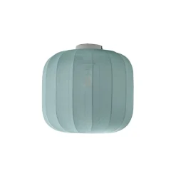 Lindby Loftlamper > Helin loftlampe, blå, stof, Ø 35 cm