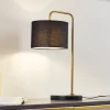Lindby Bordlamper > Hillary bordlampe, sort/guld, marmor, 49 cm