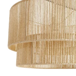 Lindby Pendellamper|Pendellamper > Hængelampe Anuva, Ø 45 cm, beige, papir, E27