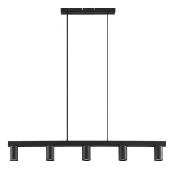 Lindby Pendellamper|Pendellamper > hængelampe Baliko, sort, 116 cm, 5 lyskilder, GU10