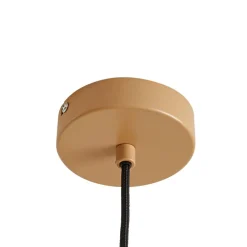 Lindby Pendellamper|Pendellamper > hængelampe Caliva, Ø 60 cm, beige/hvid, hampesnor