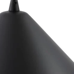 Pendellamper ^ Lindby hængelampe Clarine, sort/hvid, Ø 50 cm, metal