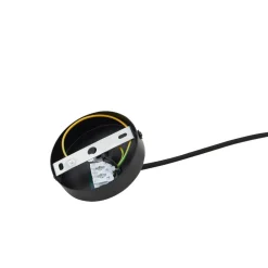 Pendellamper ^ Lindby hængelampe Clarine, sort/hvid, Ø 50 cm, metal