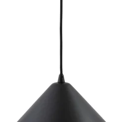 Pendellamper ^ Lindby hængelampe Clarine, sort/hvid, Ø 50 cm, metal