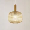Pendellamper|Pendellamper ^ Lindby hængelampe Doroteo, 25 cm, 1 lyskilde, ravfarvet, glas
