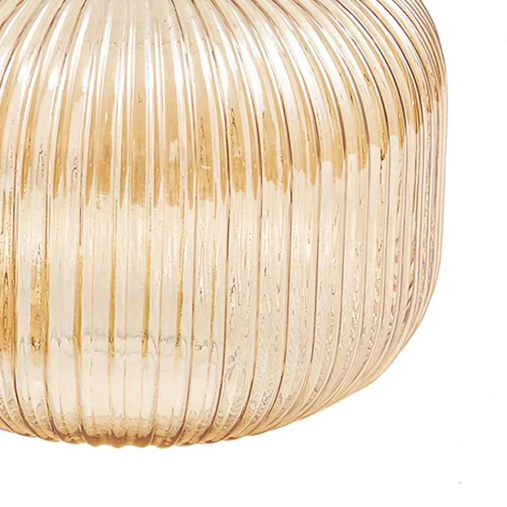 Pendellamper|Pendellamper ^ Lindby hængelampe Doroteo, 25 cm, 1 lyskilde, ravfarvet, glas