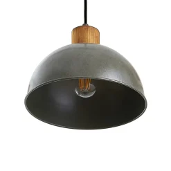 Pendellamper|Pendellamper ^ Lindby hængelampe Durbis, 116 cm, 4 lyskilder, grå, træ, E27