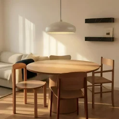Lindby Pendellamper|Pendellamper > hængelampe Elover, beige, Ø 45 cm, jern