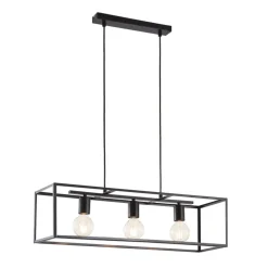 Lindby Pendellamper|Pendellamper > hængelampe Emily, 72 cm, sort, 3 lyskilder, metal