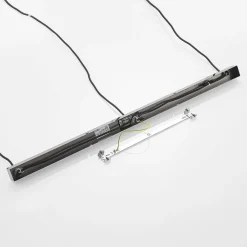 Lindby Pendellamper|Pendellamper > hængelampe Firano, 110 cm, 3 lyskilder, antracit, glas