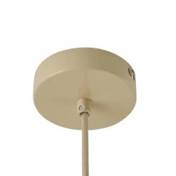Lindby Pendellamper|Pendellamper > Hængelampe Helin, beige, Ø 70 cm, tekstil, 3 x E27