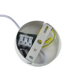 Lindby Pendellamper > hængelampe Helin, blå, Ø 35 cm, stof