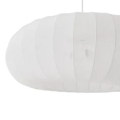 Lindby Pendellamper|Pendellamper > hængelampe Helin, hvid, Ø 70 cm, tekstil, 3 x E27
