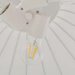 Lindby Pendellamper|Pendellamper > hængelampe Helin, hvid, Ø 70 cm, tekstil, 3 x E27