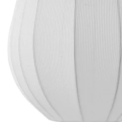 Lindby Pendellamper > hængelampe Helin, hvid, Ø 30 cm, stof