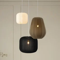 Lindby Pendellamper|Pendellamper > hængelampe Helin sort/hvid/grå, Ø 60 cm, 3 lyskilder