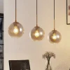 Lindby Pendellamper|Pendellamper > hængelampe Hiwana, røggrå, glas, 3 lyskilder