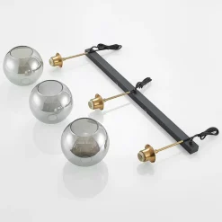 Lindby Pendellamper|Pendellamper > hængelampe Hiwana, røggrå, glas, 3 lyskilder