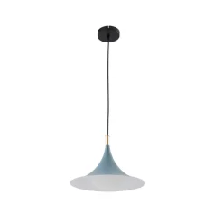 Lindby Pendellamper|Pendellamper > hængelampe Jarl, blå, metal, Ø 35 cm, G9