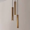 Lindby Pendellamper|Pendellamper > hængelampe Joffrey, Ø 24 cm, messing, 3 lyskilder, GU10