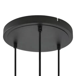 Lindby Pendellamper|Pendellamper > hængelampe Joffrey, Ø 24 cm, sort, 3 lyskilder, GU10