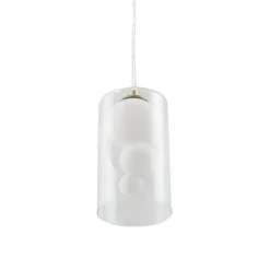 Lindby Pendellamper|Pendellamper > hængelampe Kupla, opal/klar, glas, 1 lyskilde, G9