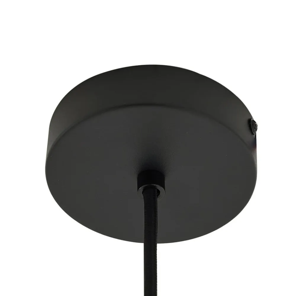 Lindby Pendellamper > hængelampe Lelia, røggrå, glas, Ø 35 cm